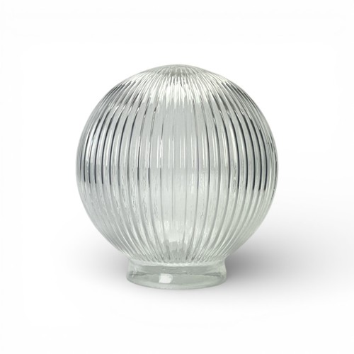 150mm reeded glass globe - reeded,