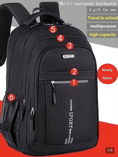 Black backpack rucksack - rucksack, large