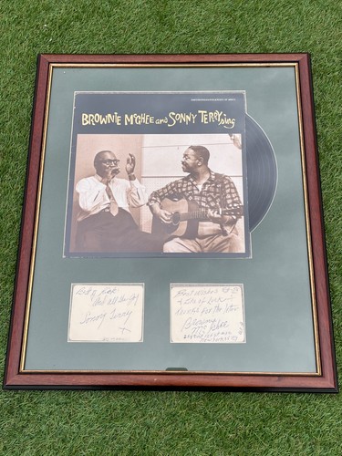 Hand signed framed brownie - &,