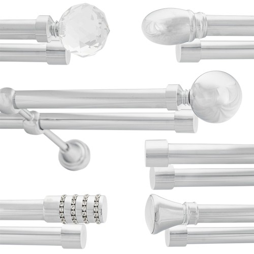 Double metal curtain - double, pole