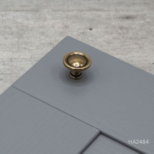 Antique brass cabinet knob - antique,