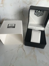 TAG Heuer watch display box & outer sleeve made of synthetic leather new.