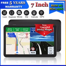 7" Truck Sat Nav HGV Lorry LGV 2024 UPDATED UK/Europe Maps POIs Keyfuels Laybys
