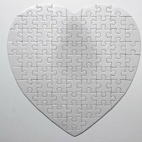 Blank sublimation heart - sublimation, heart-shaped
