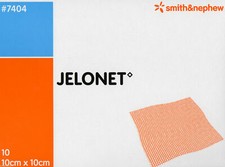 Jelonet Parafin Gauze Dressings 10cm x 10cm Sterile Packed & Sealed Pack of 10
