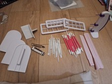 Cake Equipment Tools Cutters Crimpers Sugarcraft Square Scraper Smoother White