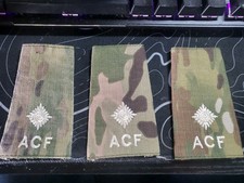 Ivory on Multicam / MTP Rank Slide Epaulette - ACF 2nd Lieutenant 