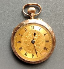 Special & Rare 9ct Gold Swiss Ladies Pocket Watch Genuine Original Amazing Gift