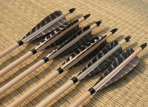 Wooden arrows with 5 - wooden,