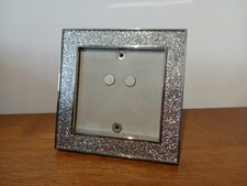Small unbranded sparkly photo frame 4" x 4"
