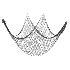 Fishing Net Decor, 80" x 40" Fish Net Decor Party Accessory, Black