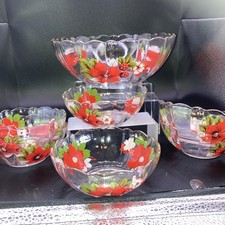 Vintage French Glass Flower /