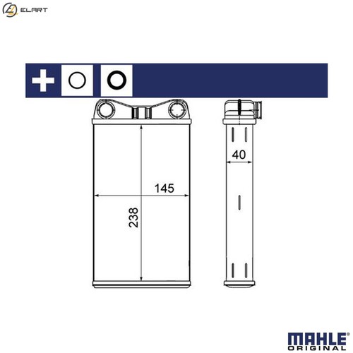 Heat exchanger interior - heat,