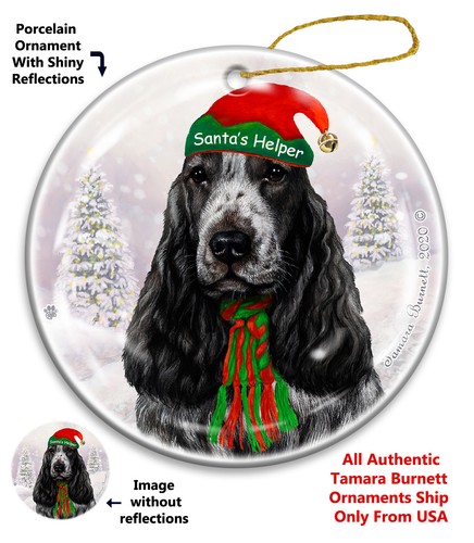 English cocker spaniel santa - cocker, santa's