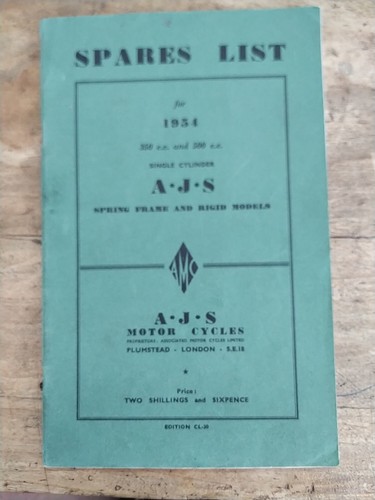 Ajs single 1954 spares - ajs,