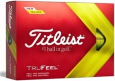 TITLEIST NEW TRUFEEL GOLF BALLS TRU-FEEL WHITE or TRU FEEL YELLOW NEW