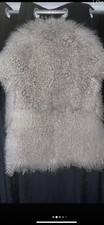 Grey Mongolian Fur Gilet 8