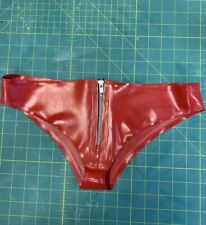 Latex Rubber fetish wear lingerie Knickers Red L 14/16 Rrp £73