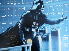 DAVE PROWSE Signed 16x12 Photo STAR WARS DARTH VADER COA