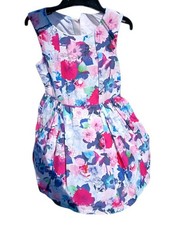 Child's Floral Party Dress With Petticoat 5-6 Years By Mothercare With Petticoat