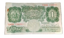 Bank england one pound - of,