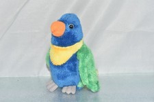RAVENSDEN COLLECTION LORIKEET PARROT SOFT PLUSH TOY 15cm