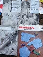 4 Vintage Knitting Patterns in