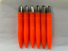 BREAD PUNCH SET  ORANGE / CHROME  SET OF x 6