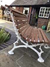 Antique Coalbrookdale Style cast Iron victorian Bench