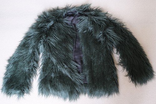 Zara woman shaggy faux - zara,