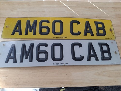 Taxi number plate cherished - taxi,