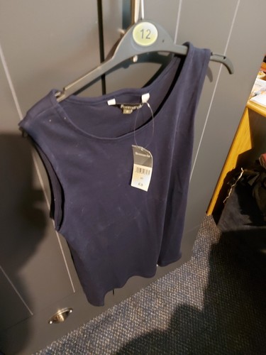 Bonmarche navy vest top - top, size