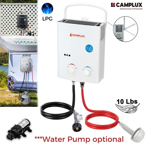 Camplux tankless gas water - tankless,