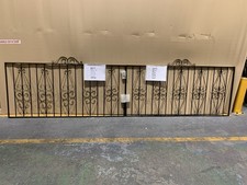 Wrought Iron Style Metal Garden Driveway Gates 3510mm Wide x 925mm High