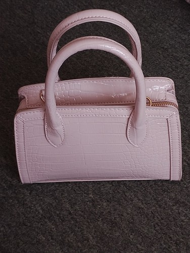 Faux mock croc pink small - mock,