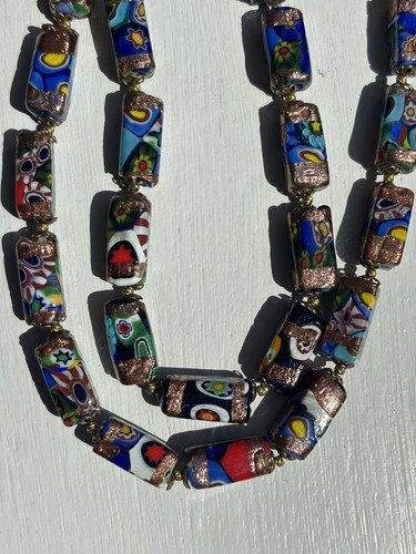 Vintage double strand necklace - vintage,