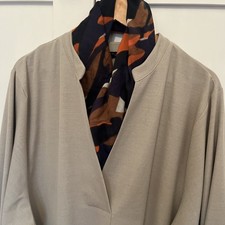 Zara Ladies Beige Deep V Neck