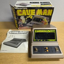 Vintage Grandstand Caveman Mini Electronic Arcade Game BOXED Working Tomy 1982