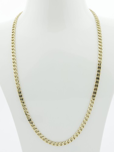 Gold curb link - chain, 9ct