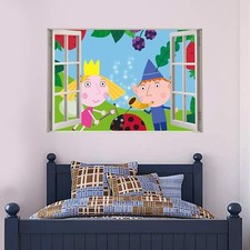 Ben & Holly's Little Kingdom Ben Holly and Gaston Window Wall Sticker Vinyl