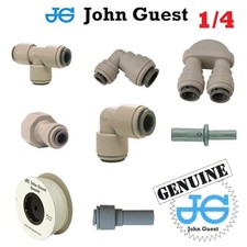 1/4" John Guest Pushfit Pneumatic Fittings For Water Air Vacuum Filter Pump Pipe