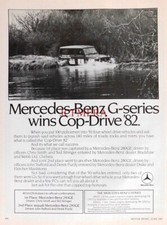MERCEDES-BENZ '280GE' 4x4 Car ADVERT Original Vintage 1982 Print Ad E05/59