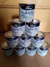 10 DULUX tins Of 250ml SATIN"VANILLA SHAKE" FURNITURE PAINT DRAWERS/CHAIRS Etc