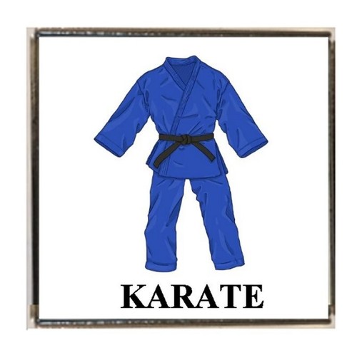 Karate sport silver colour - karate,