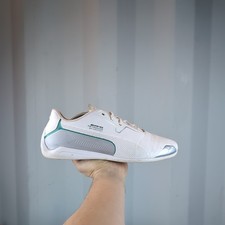 UK 10 - Puma Mercedes AMG Petronas Cat 8 White Mens Shoes Trainers 306502-02