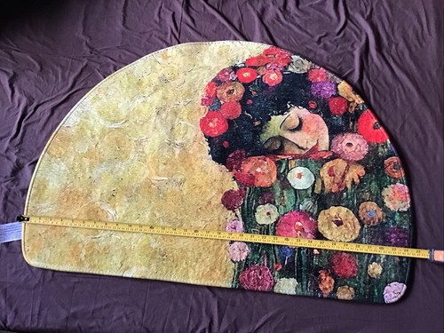 Half moon shape with lady - with,