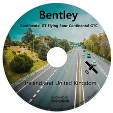 Bentley Continental GT GTC Flying Spur 2015 Sat Nav Map Update CD Disc