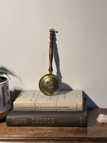 Vintage mini brass bed warmer - mini,