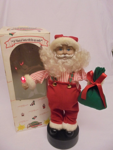 Vintage musical santa father - musical,