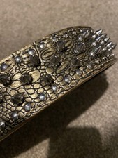 Dog Collar Spike Studded Real
